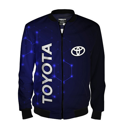 Мужской бомбер TOYOTA / 3D-Черный – фото 1