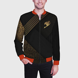 Бомбер мужской Fairy Tail, цвет: 3D-красный — фото 2