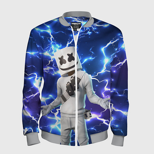 Мужской бомбер FORTNITE x MARSHMELLO / 3D-Меланж – фото 1