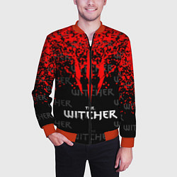 Бомбер мужской The Witcher, цвет: 3D-красный — фото 2