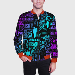 Бомбер мужской BILLIE EILISH БИЛЛИ АЙЛИШ, цвет: 3D-красный — фото 2