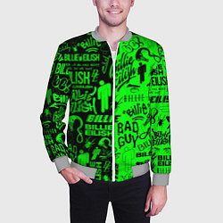 Бомбер мужской BILLIE EILISH БИЛЛИ АЙЛИШ, цвет: 3D-меланж — фото 2