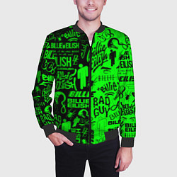 Бомбер мужской BILLIE EILISH БИЛЛИ АЙЛИШ, цвет: 3D-черный — фото 2