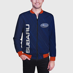Бомбер мужской SUBARU, цвет: 3D-красный — фото 2