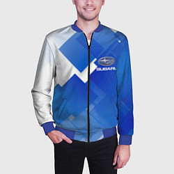 Бомбер мужской SUBARU, цвет: 3D-синий — фото 2