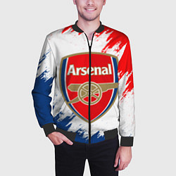 Бомбер мужской ARSENAL, цвет: 3D-черный — фото 2