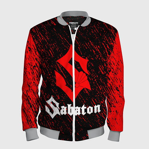 Мужской бомбер Sabaton / 3D-Меланж – фото 1