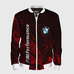 Бомбер мужской BMW, цвет: 3D-белый