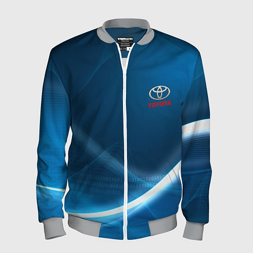 Мужской бомбер TOYOTA / 3D-Меланж – фото 1