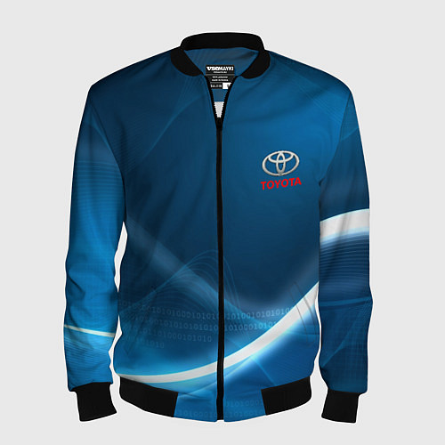 Мужской бомбер TOYOTA / 3D-Черный – фото 1