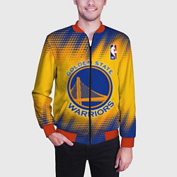 Бомбер мужской Golden State Warriors, цвет: 3D-красный — фото 2