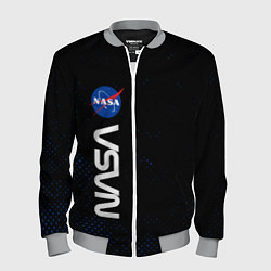 Бомбер мужской NASA НАСА, цвет: 3D-меланж
