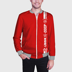 Бомбер мужской СССР, цвет: 3D-меланж — фото 2