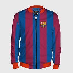 Бомбер мужской FC Barcelona 2021, цвет: 3D-красный