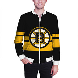 Бомбер мужской BOSTON BRUINS NHL, цвет: 3D-белый — фото 2