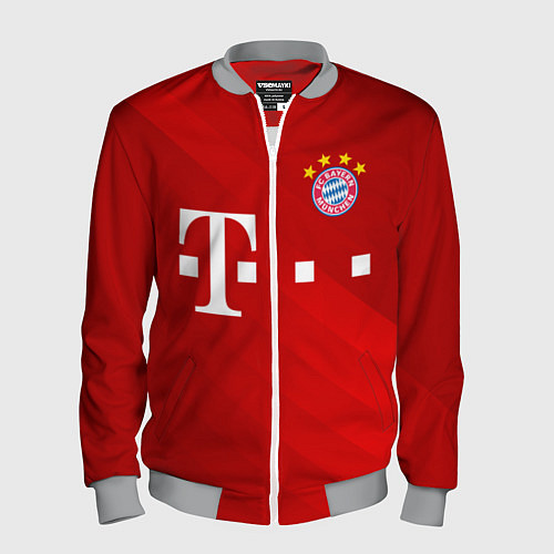 Мужской бомбер FC Bayern Munchen / 3D-Меланж – фото 1