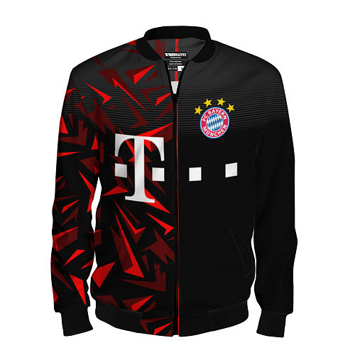 Мужской бомбер FC Bayern Munchen Форма / 3D-Черный – фото 1