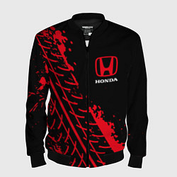 Бомбер мужской HONDA ХОНДА, цвет: 3D-черный