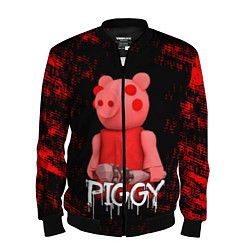 Бомбер мужской Roblox Piggy, цвет: 3D-черный