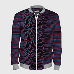 Бомбер мужской Joy Division Glitch, цвет: 3D-меланж