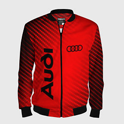 Бомбер мужской AUDI АУДИ, цвет: 3D-черный