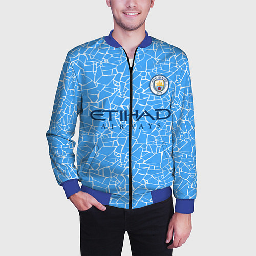 Мужской бомбер Кевин Де Брёйне 2021 Форма / 3D-Синий – фото 3