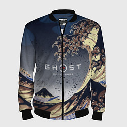 Бомбер мужской Ghost of Tsushima, цвет: 3D-черный