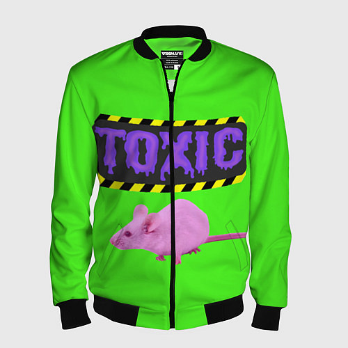 Мужской бомбер Toxic / 3D-Черный – фото 1