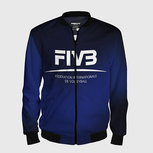 Мужской бомбер FIVB Volleyball / 3D-Черный – фото 1