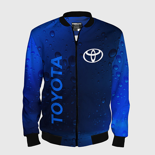 Мужской бомбер TOYOTA ТОЙОТА / 3D-Черный – фото 1
