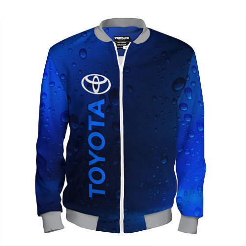 Мужской бомбер TOYOTA ТОЙОТА / 3D-Меланж – фото 1