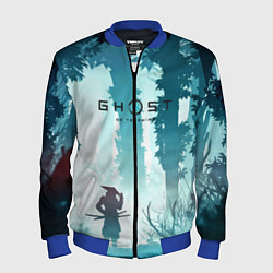 Бомбер мужской Ghost of Tsushima, цвет: 3D-синий