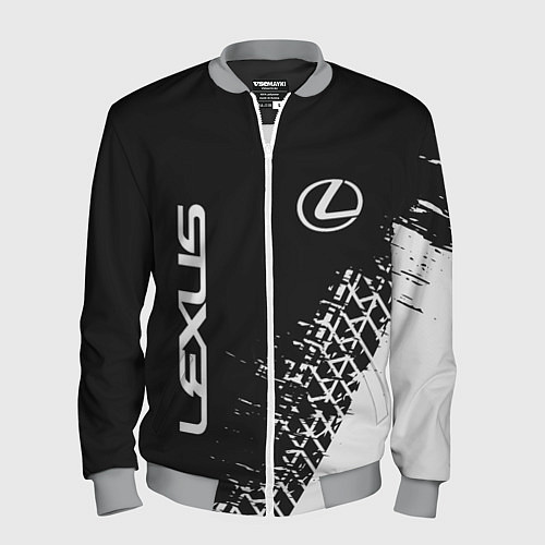 Мужской бомбер LEXUS ЛЕКСУС / 3D-Меланж – фото 1