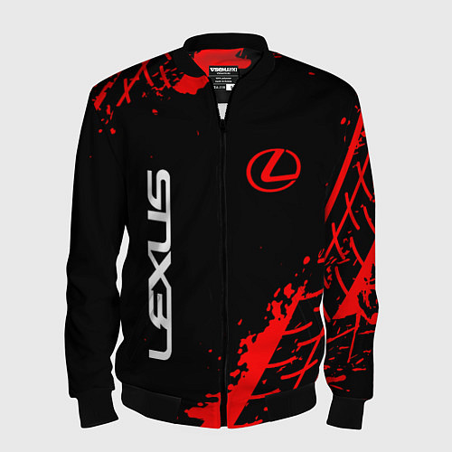 Мужской бомбер LEXUS ЛЕКСУС / 3D-Черный – фото 1