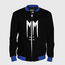 Бомбер мужской Marilyn Manson, цвет: 3D-синий