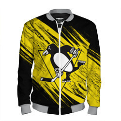 Бомбер мужской Pittsburgh Penguins Sport, цвет: 3D-меланж