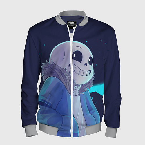 Мужской бомбер UNDERTALE / 3D-Меланж – фото 1