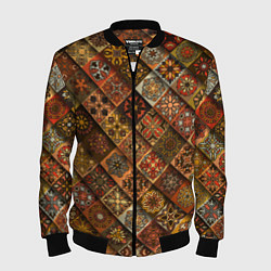 Бомбер мужской СЛАВЯНСКАЯ СИМВОЛИКА, цвет: 3D-черный