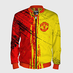 Бомбер мужской Manchester United Дьяволы, цвет: 3D-красный