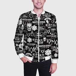 Бомбер мужской WATCH DOGS LEGION, цвет: 3D-белый — фото 2