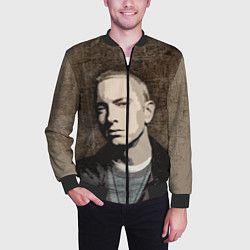 Бомбер мужской EMIN?M, цвет: 3D-черный — фото 2