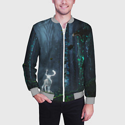 Бомбер мужской Олень, цвет: 3D-меланж — фото 2
