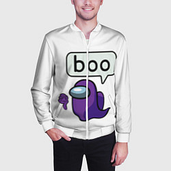 Бомбер мужской BOO Among Us, цвет: 3D-белый — фото 2