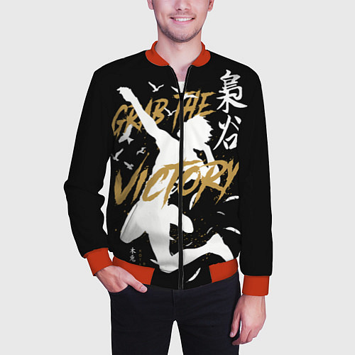 Мужской бомбер Haikyuu Haikyu Haikuu / 3D-Красный – фото 3