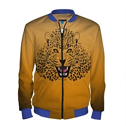 Бомбер мужской Леопард, цвет: 3D-синий