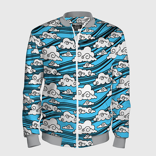 Мужской бомбер КИМОНО ТАНДЖИРО / 3D-Меланж – фото 1