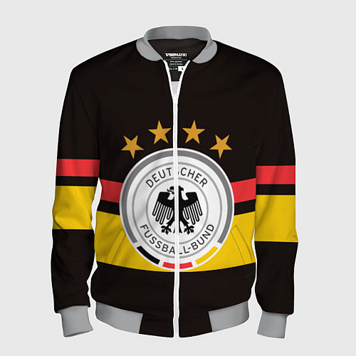 Мужской бомбер СБОРНАЯ ГЕРМАНИИ / 3D-Меланж – фото 1