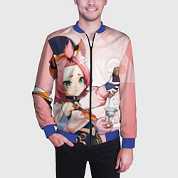 Бомбер мужской GENSHIN IMPACT, ДИОНА, цвет: 3D-синий — фото 2