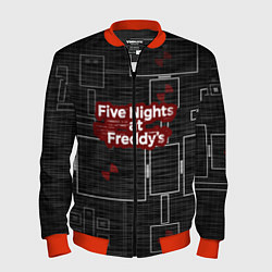 Бомбер мужской Five Nights At Freddy, цвет: 3D-красный