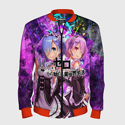 Бомбер мужской Re:Zero Жизнь с нуля, цвет: 3D-красный
